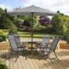 Pagoda Sienna 4 Seat Dining Set Including Parasol -Lawn and plant care Store 46756 2584