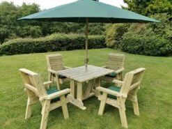 Churnet Valley Ergo 4 Seat Table Set - 4 X Chairs 8 Churnet Valley Ergo 4 Seat Table Set - 4 X Chairs -Lawn and plant care Store 46797 2540