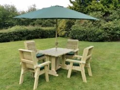 Churnet Valley Ergo 4 Seat Table Set - 4 X Chairs 9 Churnet Valley Ergo 4 Seat Table Set - 4 X Chairs -Lawn and plant care Store 46797 2541