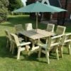 Churnet Valley Ergo 8 Seater Square Set - 8 X Chairs 1 Churnet Valley Ergo 8 Seater Square Set - 8 X Chairs -Lawn and plant care Store 46803 2515