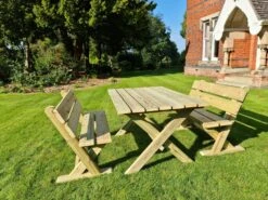 Churnet Valley Ashcombe Table Set 4 Seater -Lawn and plant care Store 46842 2382