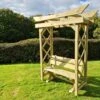 Churnet Valley Tokyo Arch 4ft With Ashcombe Bench -Lawn and plant care Store 46850 2355