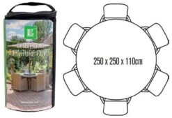 LG Outdoor DXCOV02 Deluxe Cover For 6 Seat Round Dining - Up To 150cm Table 7 LG Outdoor DXCOV02 Deluxe Cover For 6 Seat Round Dining - Up To 150cm Table -Lawn and plant care Store 46927 2318