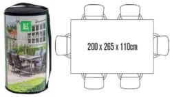 LG Outdoor DXCOV03 Deluxe Cover For 6 Seat Rectangular Dining Set - 110 X 170cm Table 7 LG Outdoor DXCOV03 Deluxe Cover For 6 Seat Rectangular Dining Set - 110 X 170cm Table -Lawn and plant care Store 46928 2315
