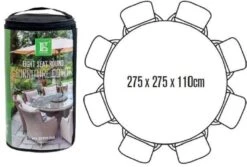 LG Outdoor DXCOV04 Deluxe Cover For 8 Seat Round Dining Set - Up To 180cm Table -Lawn and plant care Store 46929 2312