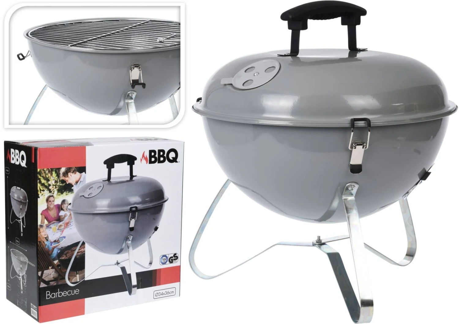 Koopman Vented Kettle Barbecue Grey 3 Koopman Vented Kettle Barbecue Grey