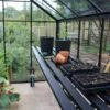 Halls Greenhouses 4ft Integral Staging Black For The Broadway (Lean-To)