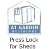 A1 Press Lock For Sheds & Workshops -Lawn and plant care Store 48853 36867