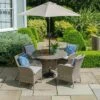 LG Outdoor Monaco Sand 4 Seat Dining Set And Parasol -Lawn and plant care Store 51133 30442