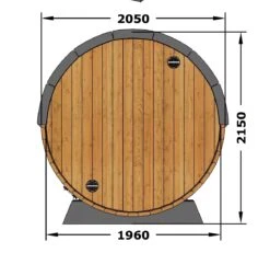 Gardenhouse24 Barrel Sauna 330 With Overhang 7 Gardenhouse24 Barrel Sauna 330 With Overhang -Lawn and plant care Store 51280 30151