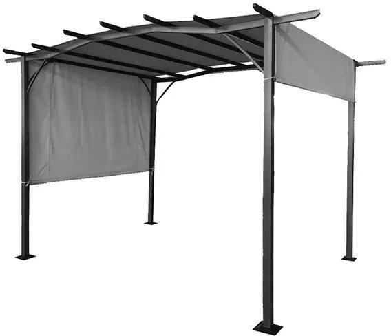 Royalcraft San Remo Pergola Sliding Gazebo 2.75m X 3.66m - Grey 3 Royalcraft San Remo Pergola Sliding Gazebo 2.75m X 3.66m - Grey
