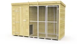 DIY Sheds Dog And Kennel Run - Full Height With Bars